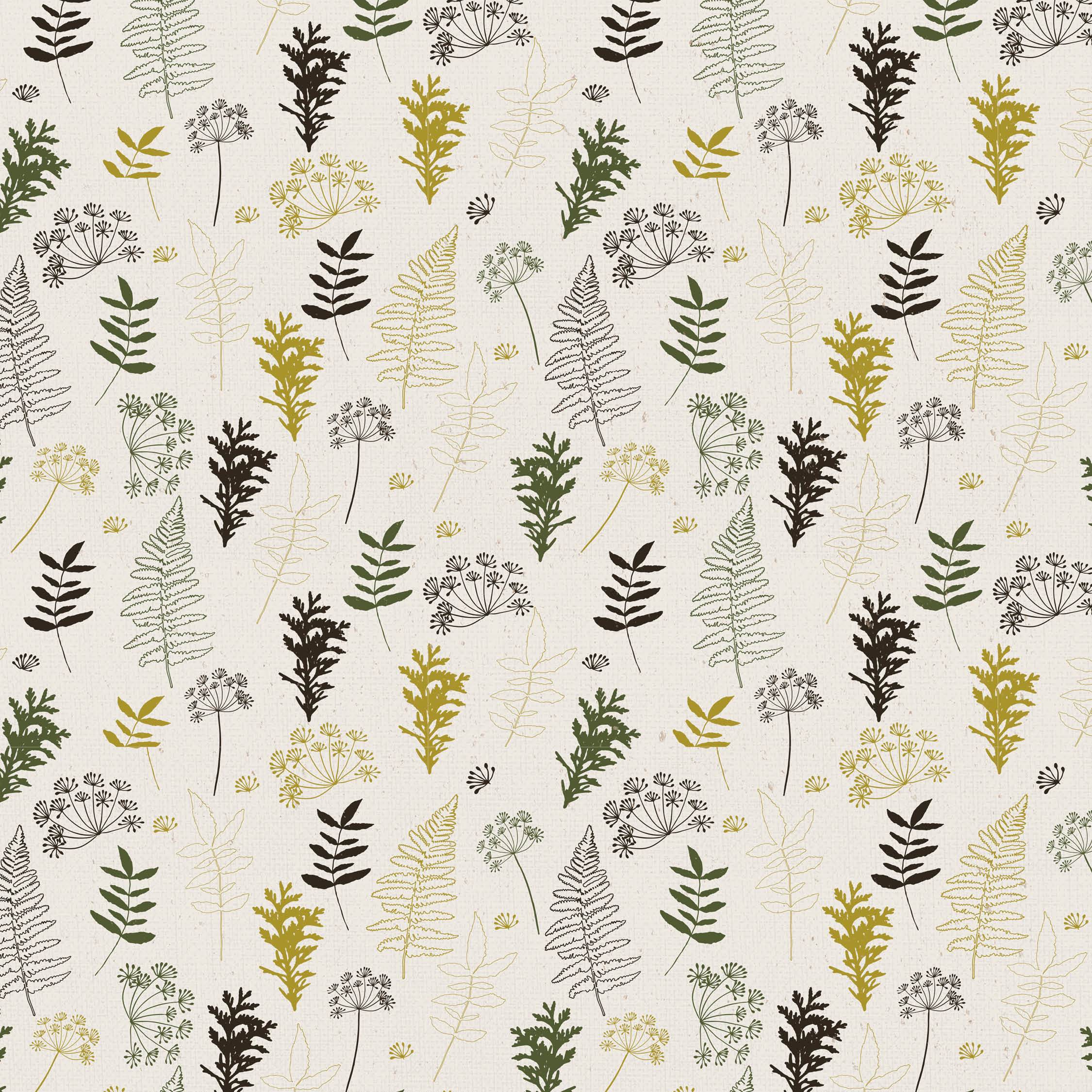 Fallen Leaves 12x12 Scrapbook Paper - Winding Roads